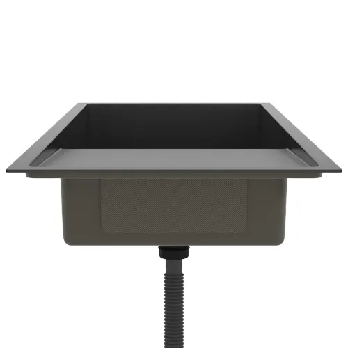 Ručno rađeni kuhinjski sudoper crni od nehrđajućeg čelika - Crna 100 x 44 x 20 cm Cijena