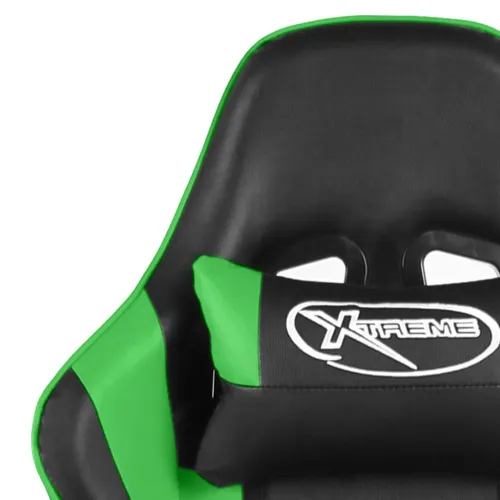 Okretna Gaming stolica zelena PVC - Zelena 1 Bez naslona za noge Cijena