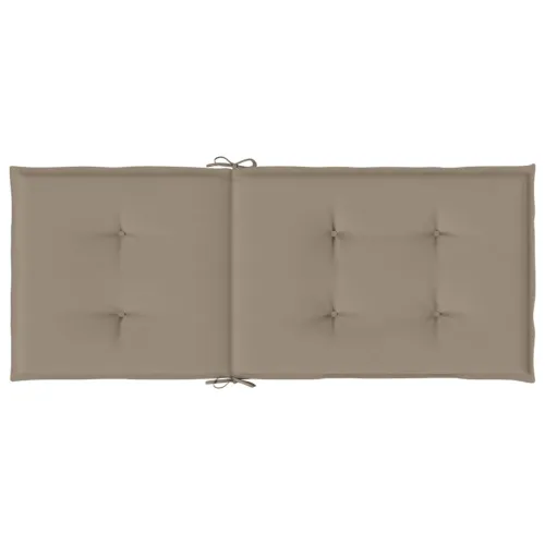 Jastuci za vrtne stolice 6 kom smeđesivi 120x50x3 cm od tkanine - Sivo-smeđa 120 x 50 x 3 cm 6 Cijena