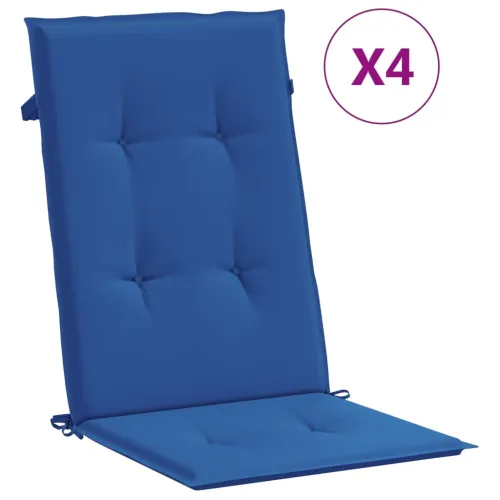 Jastuci za vrtne stolice 4 kom plavi 120 x 50 x 3 cm od tkanine - Kraljevski plava 120 x 50 x 3 cm 4 Cijena