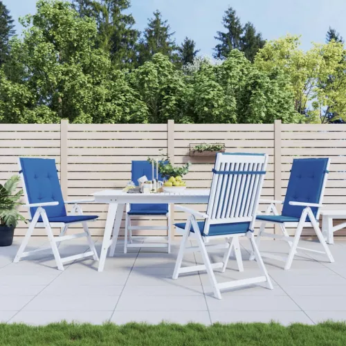 Jastuci za vrtne stolice 4 kom plavi 120 x 50 x 3 cm od tkanine - Kraljevski plava 120 x 50 x 3 cm 4 Cijena