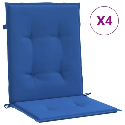 Jastuci za vrtne stolice 4 kom plavi 100 x 50 x 3 cm od tkanine - Kraljevski plava 100 x 50 x 3 cm 4 Cijena