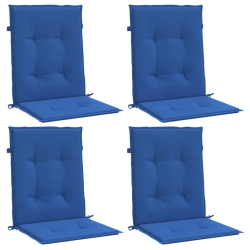 Jastuci za vrtne stolice 4 kom plavi 100 x 50 x 3 cm od tkanine - Kraljevski plava 100 x 50 x 3 cm 4 Cijena
