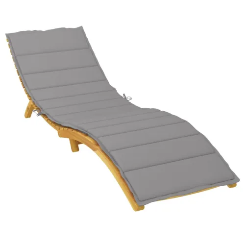 Jastuk za ležaljku sivi 200 x 60 x 3 cm od tkanine Oxford - Siva 200 x 60 x 3 cm Cijena