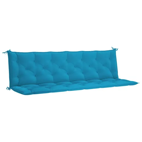 Jastuk za vrtnu klupu svjetloplavi 200x(50+50)x7 cm od tkanine - Svijetlo plava 200 cm Cijena