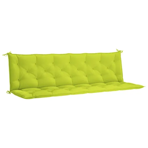 Jastuk za vrtnu klupu jarkozeleni 200x(50+50)x7 cm od tkanine - Svjetlozelena 200 cm Cijena