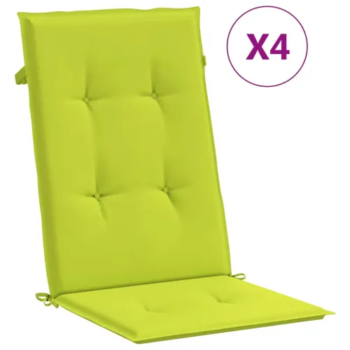 Jastuci za vrtne stolice 4 kom svjetlozeleni 120x50x3cm tkanina - Svjetlozelena 120 x 50 x 3 cm 4 Cijena