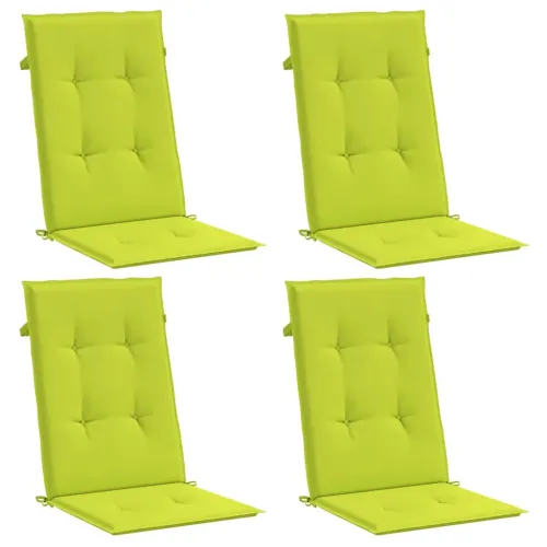Jastuci za vrtne stolice 4 kom svjetlozeleni 120x50x3cm tkanina - Svjetlozelena 120 x 50 x 3 cm 4 Cijena