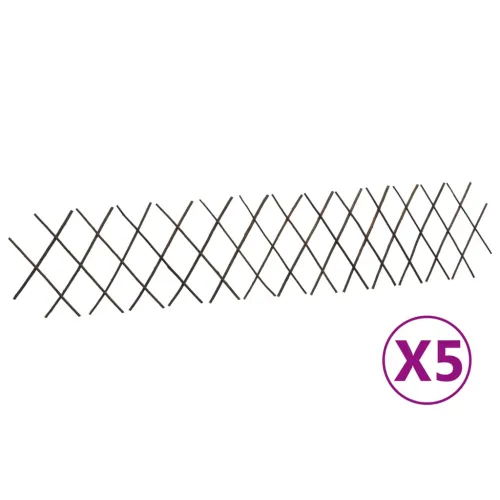 Rešetkaste ograde od vrbe 5 kom 180 x 30 cm - 180 x 30 cm 5 Cijena