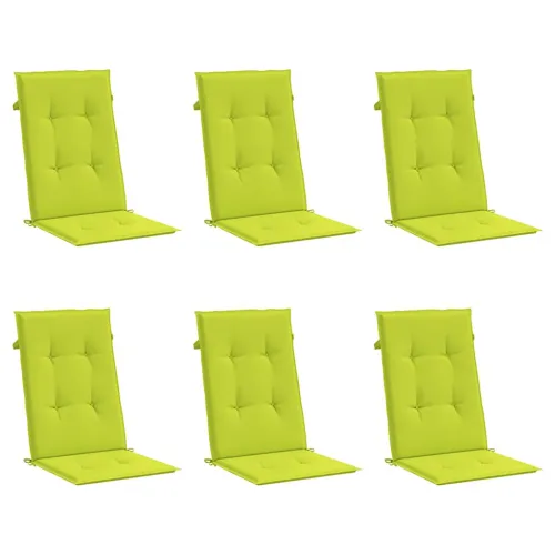 Jastuci za vrtne stolice 6 kom svjetlozeleni 120x50x3cm tkanina - Svjetlozelena 120 x 50 x 3 cm 6 Cijena