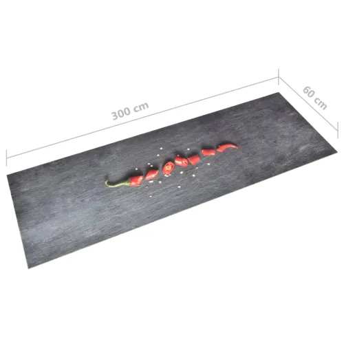 Kuhinjski tepih s uzorkom feferona perivi 60 x 300 cm - papar 60 x 300 cm Cijena