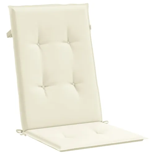 Jastuci za vrtne stolice 6 kom krem 120 x 50 x 3 cm od tkanine - Krema 120 x 50 x 3 cm 6 Cijena