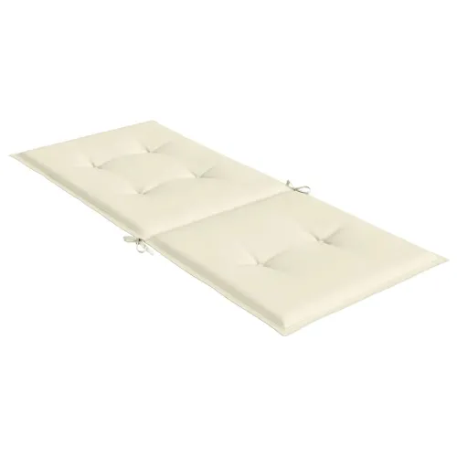 Jastuci za vrtne stolice 6 kom krem 120 x 50 x 3 cm od tkanine - Krema 120 x 50 x 3 cm 6 Cijena