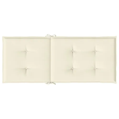 Jastuci za vrtne stolice 6 kom krem 120 x 50 x 3 cm od tkanine - Krema 120 x 50 x 3 cm 6 Cijena