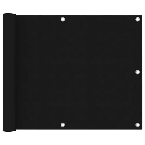 Balkonski zastor crni 75 x 600 cm od tkanine Oxford - Crna 75 x 600 cm 1 Crna Cijena