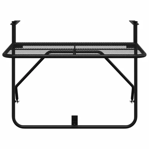 Balkonski stol crni 60 x 40 cm čelični - Crna 1 mesh design Cijena