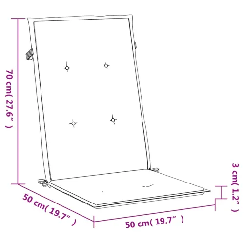 Jastuci za vrtne stolice 6 kom plavi 120 x 50 x 3 cm od tkanine - Plava 120 x 50 x 3 cm 6 Cijena