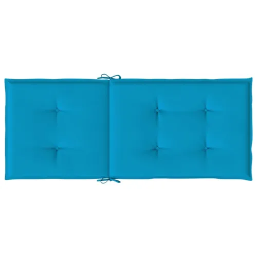 Jastuci za vrtne stolice 6 kom plavi 120 x 50 x 3 cm od tkanine - Plava 120 x 50 x 3 cm 6 Cijena