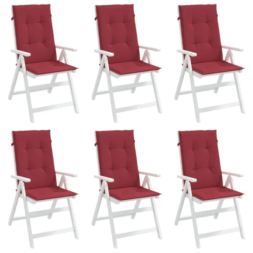Jastuci za vrtne stolice 6 kom boja vina 120x50x3 cm od tkanine - Boja crnog vina 120 x 50 x 3 cm 6 Cijena