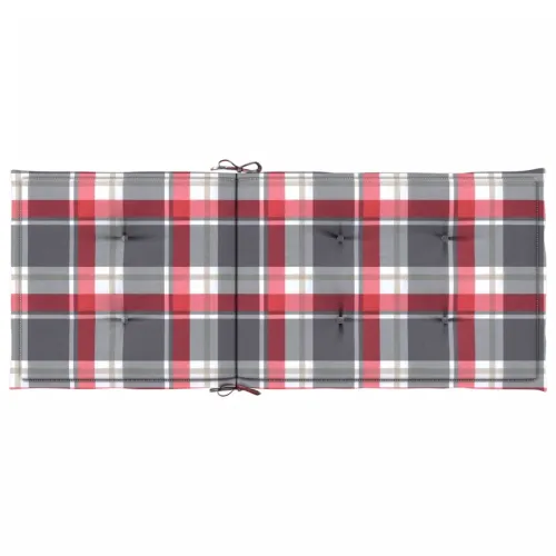 Jastuci za stolice 4 kom crveni karirani 120x50x3 cm od tkanine - Crveni karirani uzorak 120 x 50 x 3 cm 4 Cijena
