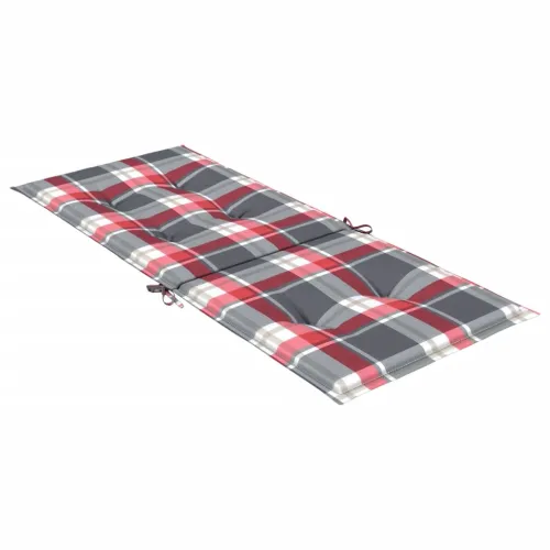 Jastuci za stolice 4 kom crveni karirani 120x50x3 cm od tkanine - Crveni karirani uzorak 120 x 50 x 3 cm 4 Cijena
