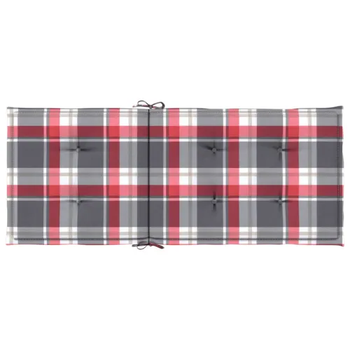 Jastuci za stolice 6 kom crveni karirani 120x50x3 cm od tkanine - Crveni karirani uzorak 120 x 50 x 3 cm 6 Cijena