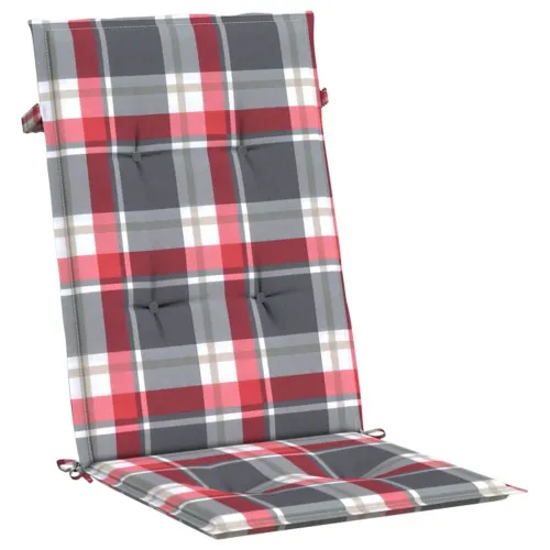 Jastuci za stolice 6 kom crveni karirani 120x50x3 cm od tkanine - Crveni karirani uzorak 120 x 50 x 3 cm 6 Cijena