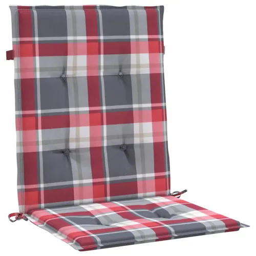 Jastuci za stolice 4 kom crveni karirani 100x50x3 cm od tkanine - Crveni karirani uzorak 100 x 50 x 3 cm 4 Cijena