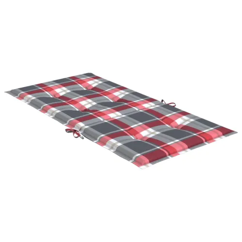 Jastuci za stolice 4 kom crveni karirani 100x50x3 cm od tkanine - Crveni karirani uzorak 100 x 50 x 3 cm 4 Cijena