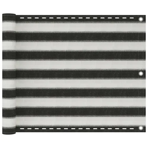 Balkonski zastor HDPE 75 x 500 cm antracit i bijeli - Antracit i bijela 75 x 500 cm 1 Antracit i bijela Cijena