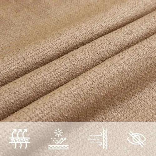 Jedro za zaštitu od sunca 160 g/m² smeđe-sivo 2,5 x 2,5 m HDPE - Sivo-smeđa 2.5 x 2.5 m 1 Cijena