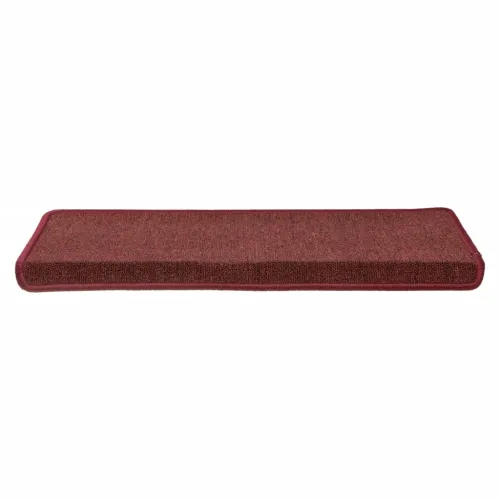 Prostirke za stepenice 15 kom 65x21x4 cm bordo pravokutni rub - Bordo crvena 15 Cijena