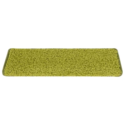 Prostirke za stepenice 15 kom 65x21x4 cm Zelene s pravokutnim rubom - Zelena 15 Cijena