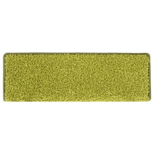 Prostirke za stepenice 15 kom 65x21x4 cm Zelene s pravokutnim rubom - Zelena 15 Cijena