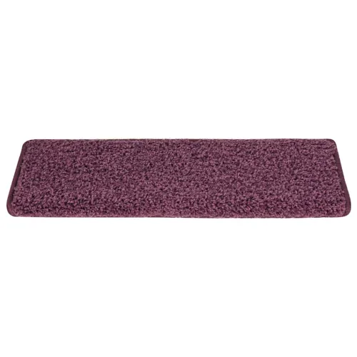 Prostirke za stepenice 15 kom 65x21x4 cm tamnoljubičaste pravokutne rubove - Tamnoljubičasta 15 Cijena