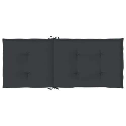 Jastuci za vrtne stolice 6 kom crni 120 x 50 x 3 cm od tkanine - Crna 120 x 50 x 3 cm 6 Cijena