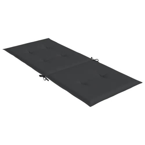 Jastuci za vrtne stolice 6 kom crni 120 x 50 x 3 cm od tkanine - Crna 120 x 50 x 3 cm 6 Cijena