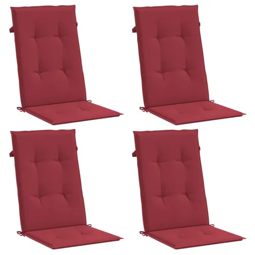 Jastuci za vrtne stolice 4 kom boja vina 120x50x3 cm od tkanine - Boja crnog vina 120 x 50 x 3 cm 4 Cijena
