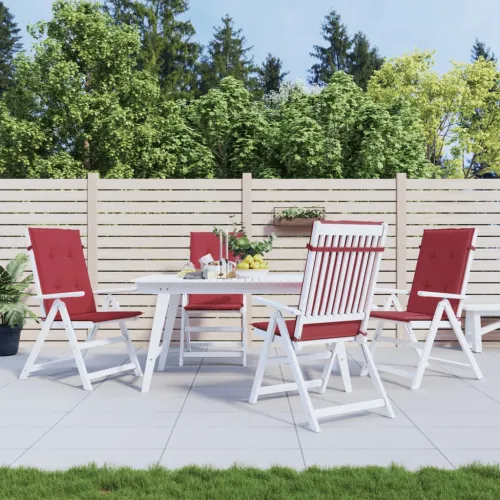 Jastuci za vrtne stolice 4 kom boja vina 120x50x3 cm od tkanine - Boja crnog vina 120 x 50 x 3 cm 4 Cijena