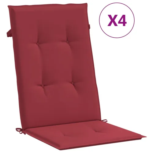Jastuci za vrtne stolice 4 kom boja vina 120x50x3 cm od tkanine - Boja crnog vina 120 x 50 x 3 cm 4 Cijena