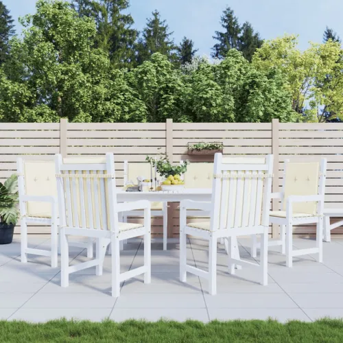 Jastuci za vrtne stolice 6 kom krem 100 x 50 x 3 cm od tkanine - Krem 100 x 50 x 3 cm 6 Cijena
