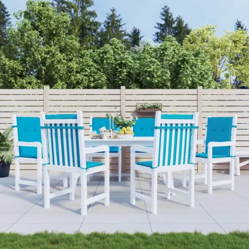 Jastuci za vrtne stolice 6 kom plavi 100 x 50 x 3 cm od tkanine - Plava 100 x 50 x 3 cm 6 Plava Cijena