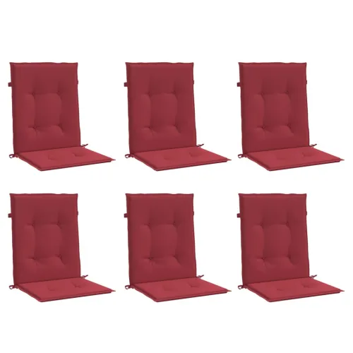 Jastuci za vrtne stolice 6 kom boja vina 100x50x3 cm od tkanine - boja crnog vina 100 x 50 x 3 cm 6 Cijena