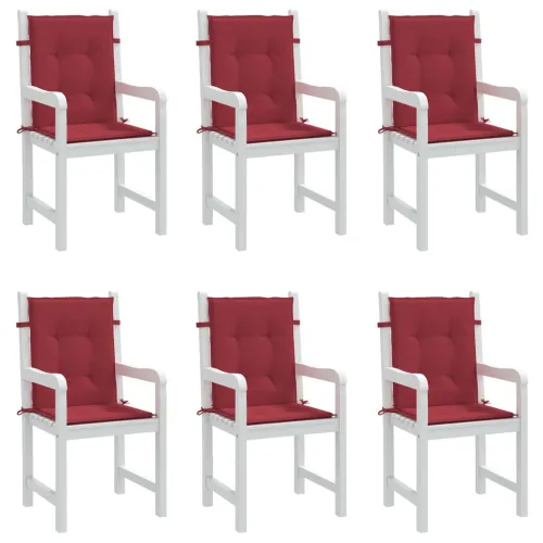 Jastuci za vrtne stolice 6 kom boja vina 100x50x3 cm od tkanine - boja crnog vina 100 x 50 x 3 cm 6 Cijena