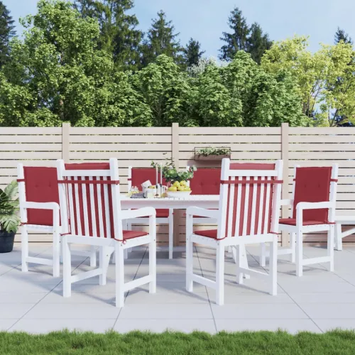 Jastuci za vrtne stolice 6 kom boja vina 100x50x3 cm od tkanine - boja crnog vina 100 x 50 x 3 cm 6 Cijena