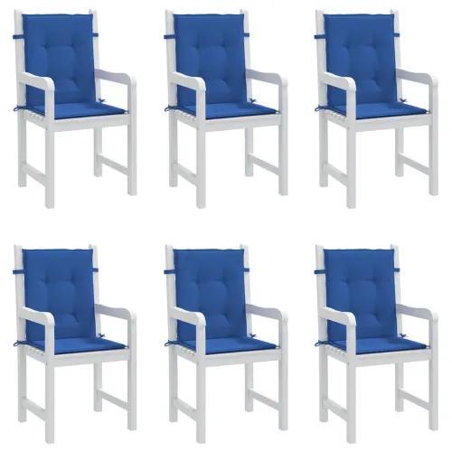 Jastuci za vrtne stolice 6 kom plavi 100 x 50 x 3 cm od tkanine - Kraljevski plava 100 x 50 x 3 cm 6 Cijena