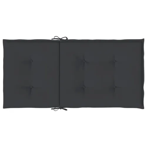 Jastuci za vrtne stolice 6 kom crni 100 x 50 x 3 cm od tkanine - Crna 100 x 50 x 3 cm 6 Cijena