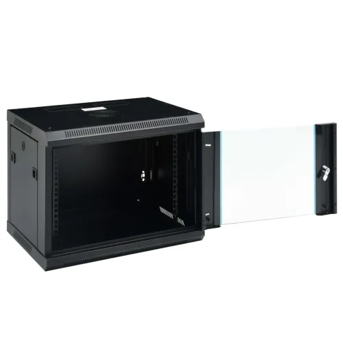 Zidni komunikacijski ormar 9U 19 ” IP20 600 x 450 x 510 mm - Crna 600 x 450 x 510 mm Crna 600 x 450 x 510 mm Cijena