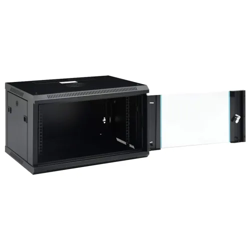Zidni komunikacijski ormar 6U 19” IP20 600 x 450 x 350 mm - Crna 600 x 450 x 350 mm Crna 600 x 450 x 350 mm Cijena