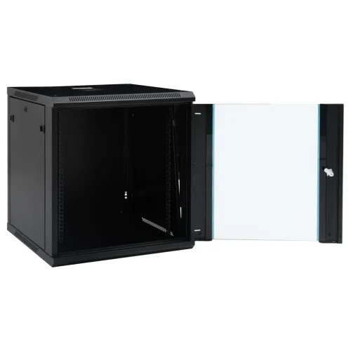 Zidni komunikacijski ormar 12U 19 ” IP20 600 x 600 x 640 mm - Crna 600 x 600 x 640 mm Crna 600 x 600 x 640 mm Cijena